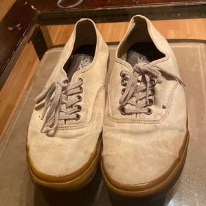 Men’s Vans low Size 13 Cream Beige Tan